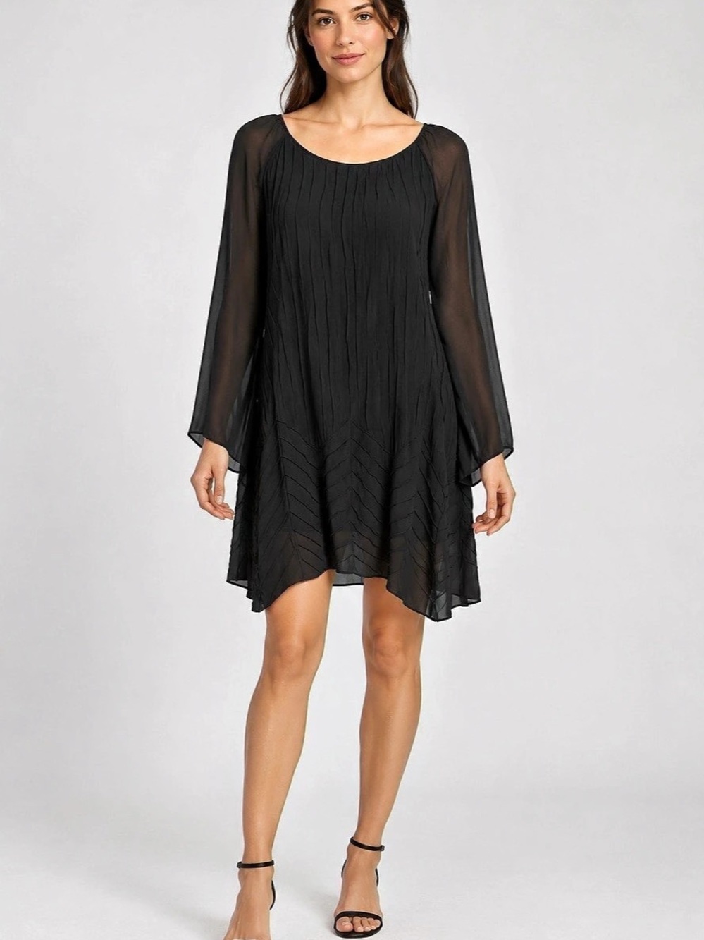 Cleobella $238 PTP 21 Karlie Black Textured Mini Dress